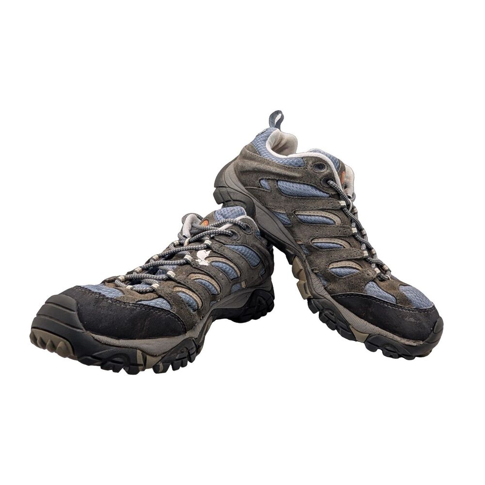 Merrell Moab Hiking Shoes Brown Blue Size Mens 10.5